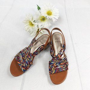 Impo Stretch Ramy Multi-Colored Strappy S Wedge Sandals